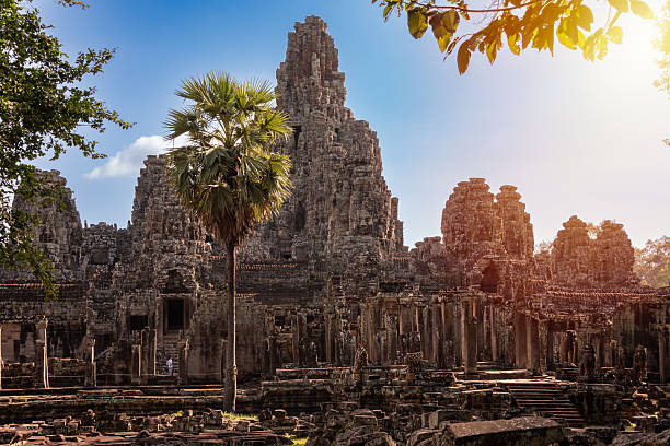 istock Bayon temple, ancient temple ruins in Cambodia 2204105742