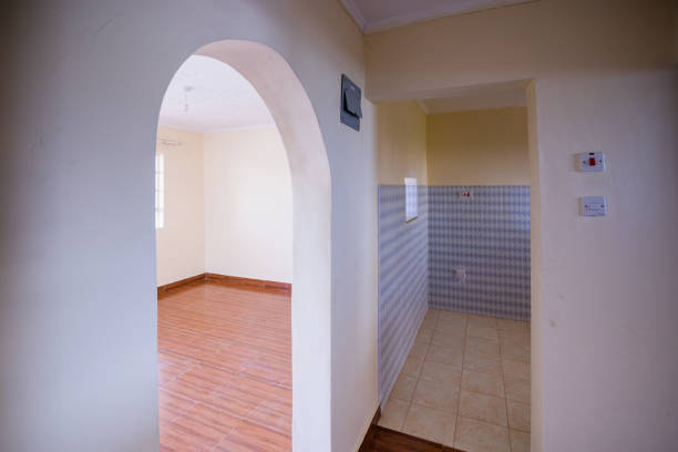 Empty house and blank room, the repairman checking list for looking the point to repair or prepare the home to the buyer.