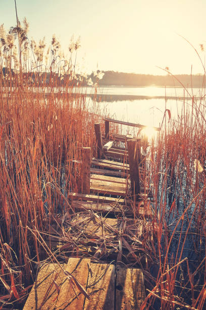 istock An old fishing platform on Barlinek Lake 2204119722