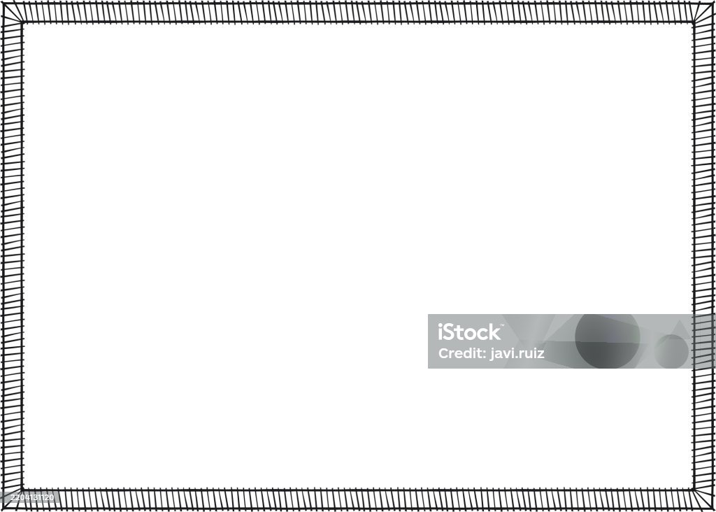 Rectangular Small Line Rectangular Border With Many Small Lines Crisscrossing Over Two Lines ...