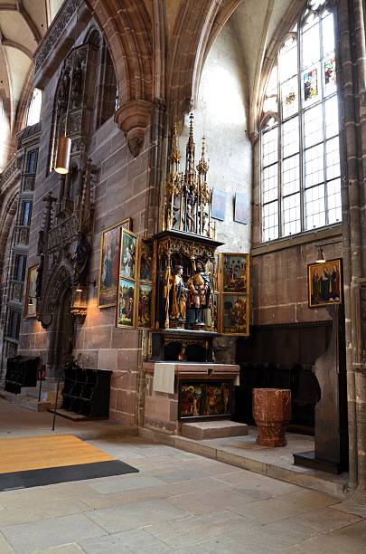 istock Nuremberg, Germany 10.17.2019: Art at St. Lorenz Kirche (Saint Lawrence Church) in Nuremberg 2204133261