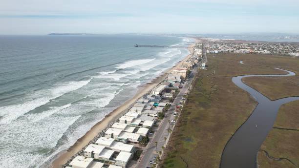 istock Aerial view of Imperial Beach coastline. 2204133769