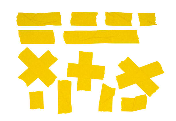istock A set of yellow tape elements 2204136757