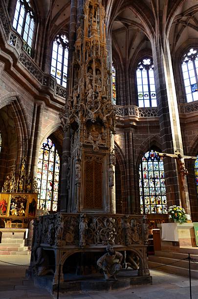 istock Nuremberg, Germany 10.17.2019: Adam Krafft, tabernacle at St. Lorenz Church, Nuremberg 2204137894