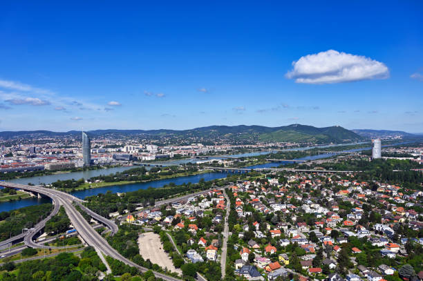 istock Vienna cityscape, view from the Danube tower 2204146086