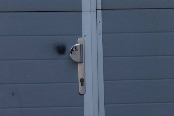 istock This is a closeup image of a door that features a handle on it 2204150277