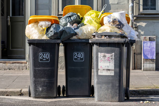 istock full garbage cans at the roadside for collection 2204153831