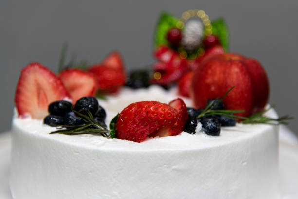 istock cream cake with strawberry and blueberry 2204156695