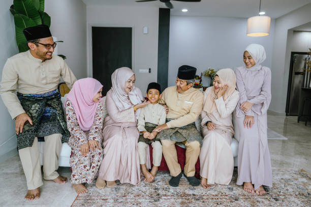 istock Joyous Reunion: Celebrating Hari Raya Aidilfitri with Family 2204158925