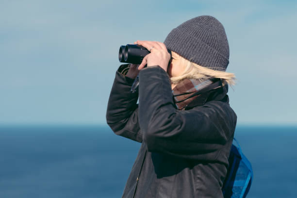 istock Binoculars, Spring sunshine, above Crovie village, Scotland 2204159555