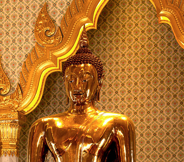 istock main Buddha shines next to the golden frame 2204166245