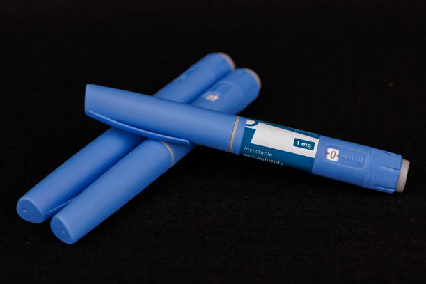 istock This image highlights Ozempic (semaglutide) injection pens, a trusted medication for type 2 diabetes, arranged neatly on a black background. Perfect for medical and wellness themes 2204174457