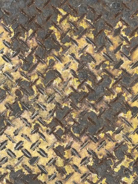 istock Rusty Iron Sheet Texture — Corroded Metal Surface, Oxidized Steel, Weathered, Industrial, Aged, Patina, Rough, Grunge, Distressed Iron Plate, Perfect for 3D Renderings, Architectural Visualizations, Digital Art & Urban Design Projects 2204174674