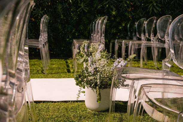 istock Serene Elegance: A Beautifully Decorated Wedding Ceremony Space 2204180441