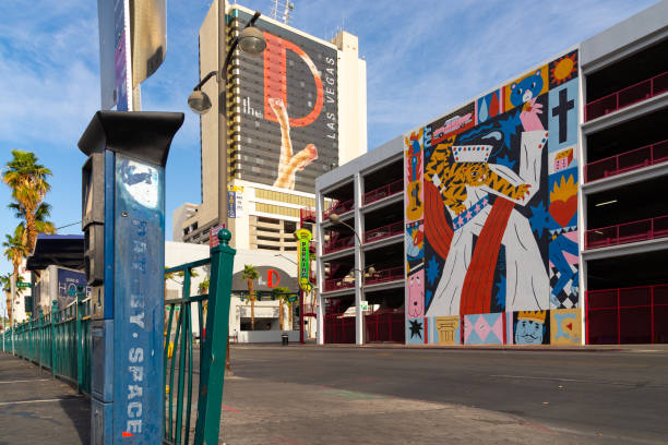 Downtown Las Vegas stock photo