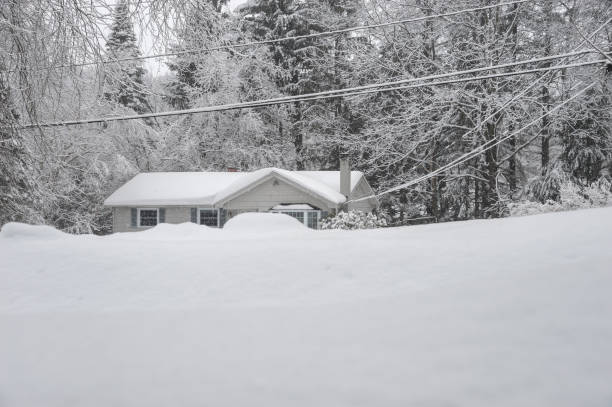 istock residential home during heavy snow storm 2204187425