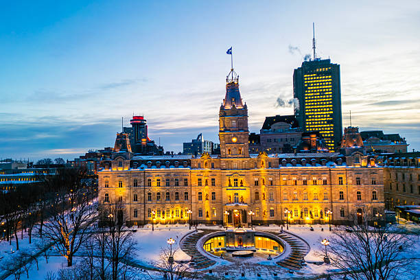 istock National Assembly of Quebec at blue hour 2204188401
