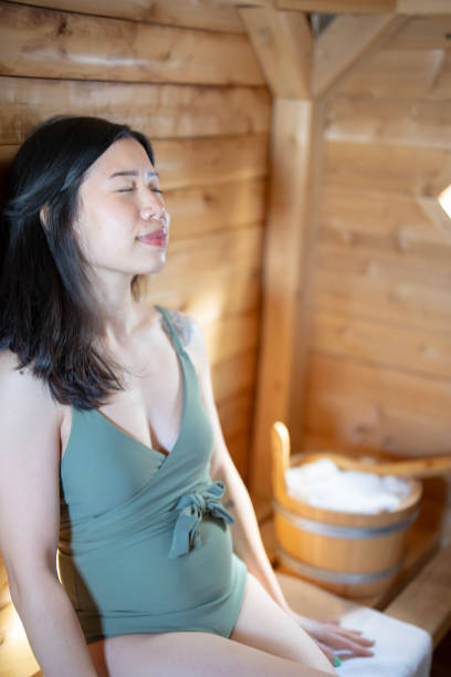 istock Women's Sauna Self Care 2204205386