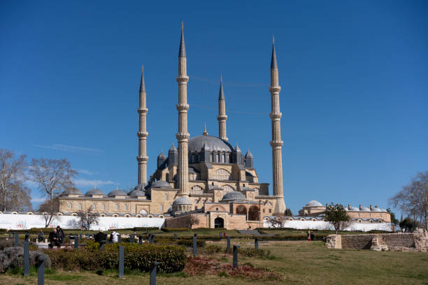 View of selimiye mosque, Edirne / Turkey