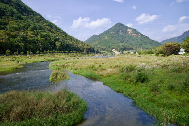istock Meandering Stream Along the Seomjin River 2204230984