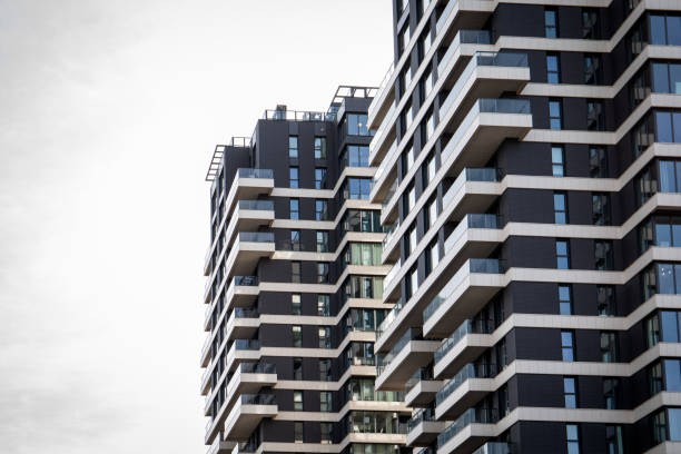 istock Modern Residential Apartments with Balconies in Urban Setting 2204265315