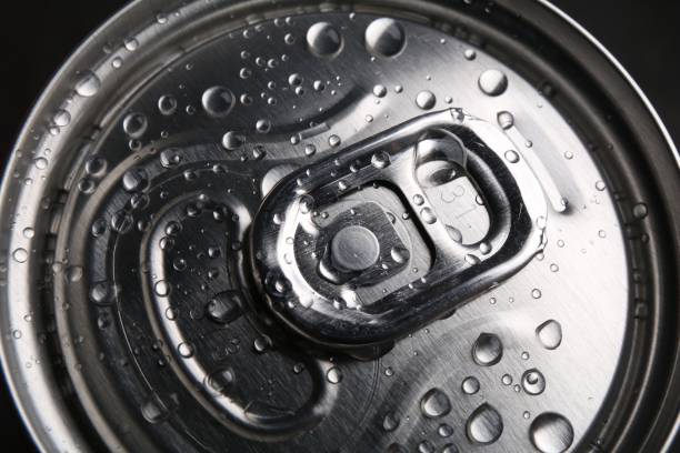 istock Energy drink in wet can, closeup. Functional beverage 2204267506