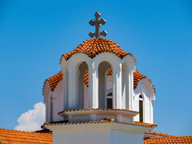 Interior view of the Saint Dionysios Zakynthos Greek Orthodox Church.