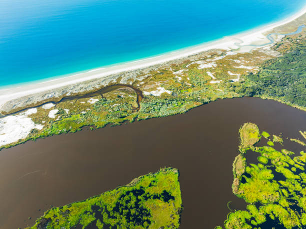 istock Coastal landscape of tranquil shores. 2204282926