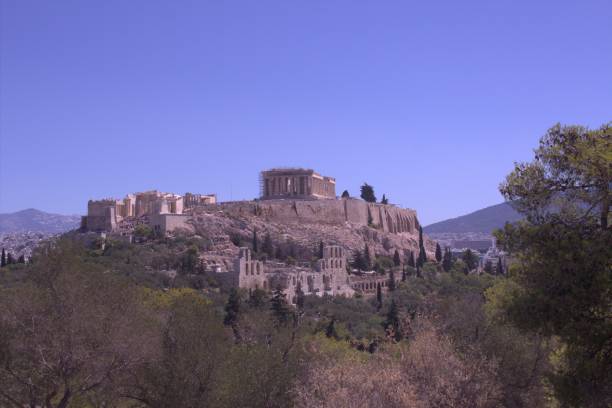 istock The Acropolis of Athens with clear blue sky. 2204285265