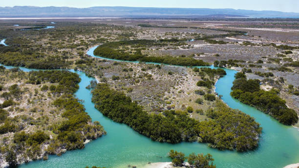 istock A winding river course in Southern Australia, seen from above 2204291561