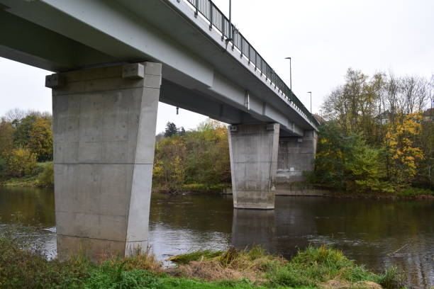 istock concrete bridge across Sarre and the channel 2204296767