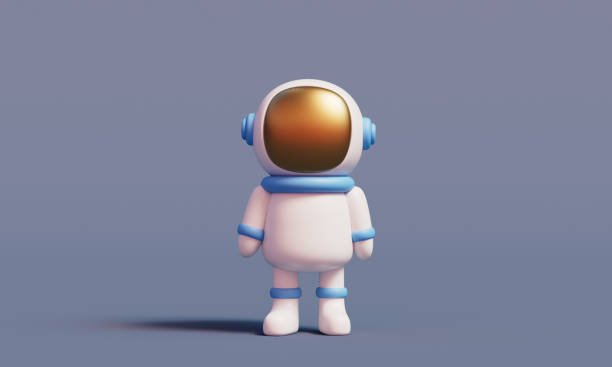 istock Cartoon Space Man Astronaut Character. 3D Rendering. 2204297441