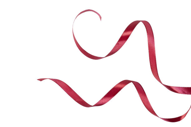 istock red satin shiny gift ribbon bow band isolated on white 2204301619