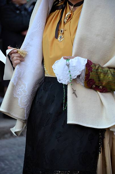 istock Sant'Antioco, Sardinia 05.06.2019: Saint Antioco, Sardinia - 04.16.2018: Religious procession of Sant'Antioco 2204317912