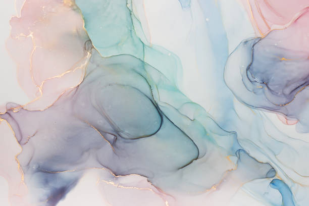 istock Abstract Alcohol ink Artwork with soft colors 2204317951