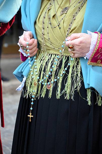 istock Sant'Antioco, Sardinia 05.06.2019: Saint Antioco, Sardinia - 04.16.2018: Religious procession of Sant'Antioco 2204318015