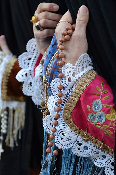 Ferentillo, Umbria, Italy, Europe: September 14, 2024Songs, dances, music and popular cultures at the Interregional Folklore Festival in Ferentillo