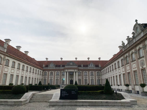 Wilanw Palace. a former royal palace. Baroque architecture. Historic Monuments. Warsaw, Poland.