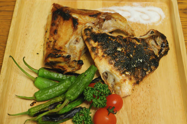 istock Juicy grilled yellowtail with salt, fish dishes 2204324664