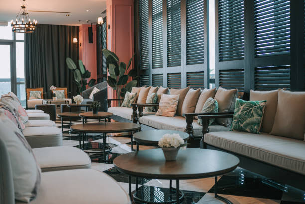 istock Interior Modern Luxury VIP Lounge with sofa and coffee table 2204327272