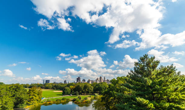 istock Cloudy sky over world famous Central Park in Manhattan 2204338444