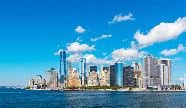 istock Lower Manhattan skyline seen from the water 2204340332