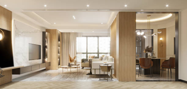 istock 3d render luxury apartment living room 2204341843