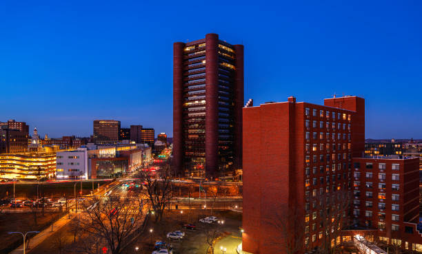 istock New Haven Connecticut Skyline at Sunset 2204355153