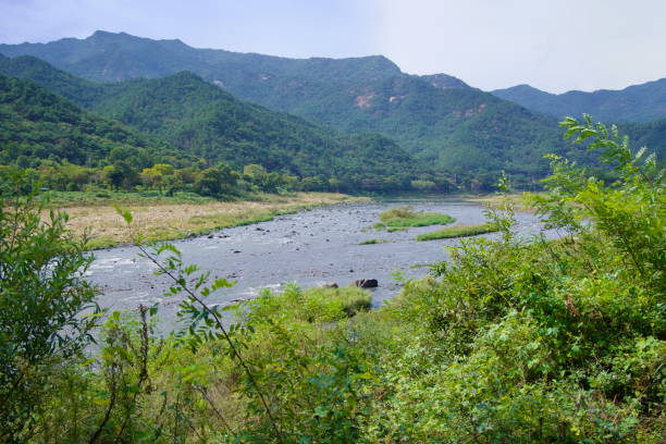istock Seomjin River Flowing Through a Mountainous Valley 2204356286