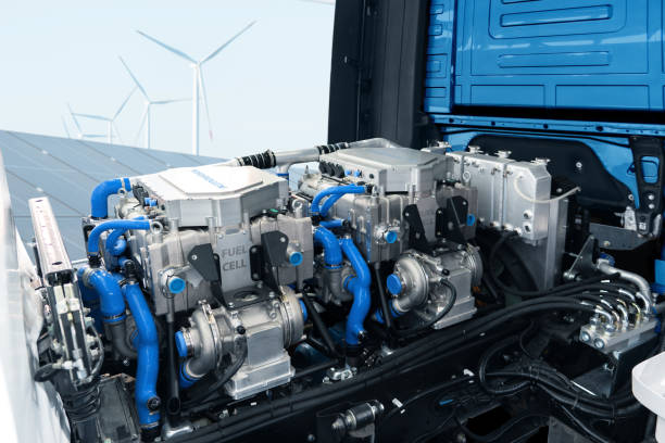 istock Fuel cell hydrogen truck engine 2204363918