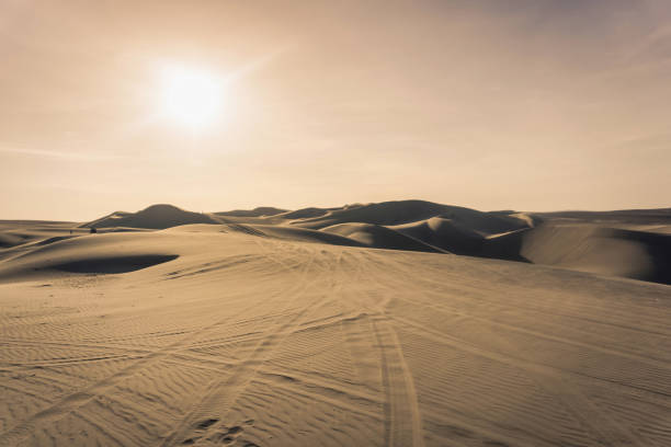 Sand dunes at  Huacachina next to Ica in Peru