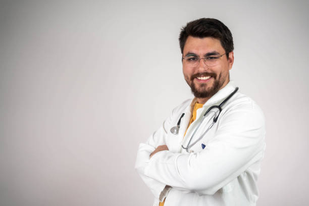 istock Male Medical Professional Is Confident In Studio 2204385441
