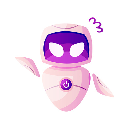 Anger Bot Futuristic Little Robot In Angry Pose Ai Technology Character Virtual ...