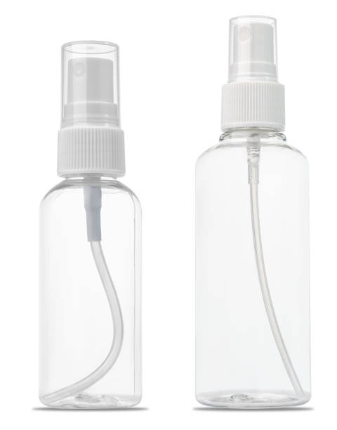 istock Plastic bottle with sprayer for storing liquids, on white background 2204398582